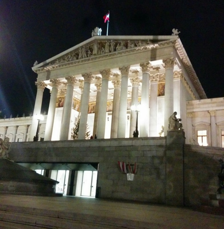 This has nothing to do with Christmas, but still beautiful - The Austrian Parliament