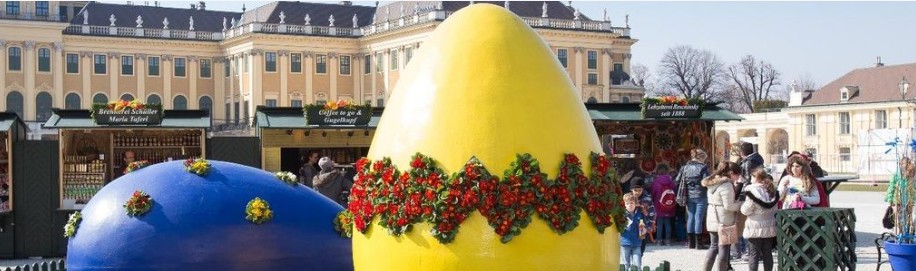 The annual Easter Market in Schonbrunn