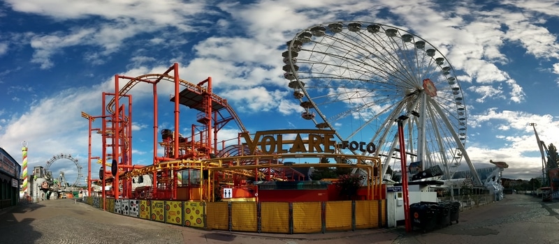 A beautiful panorama picture from Prater